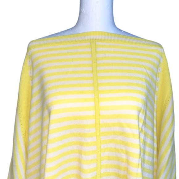 Juicy Couture Cashmere Poncho size XS/S Striped Sunlit/Powder Soft Luxurious - Picture 5 of 6